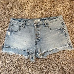 FREE PEOPLE DENIM SHORTS